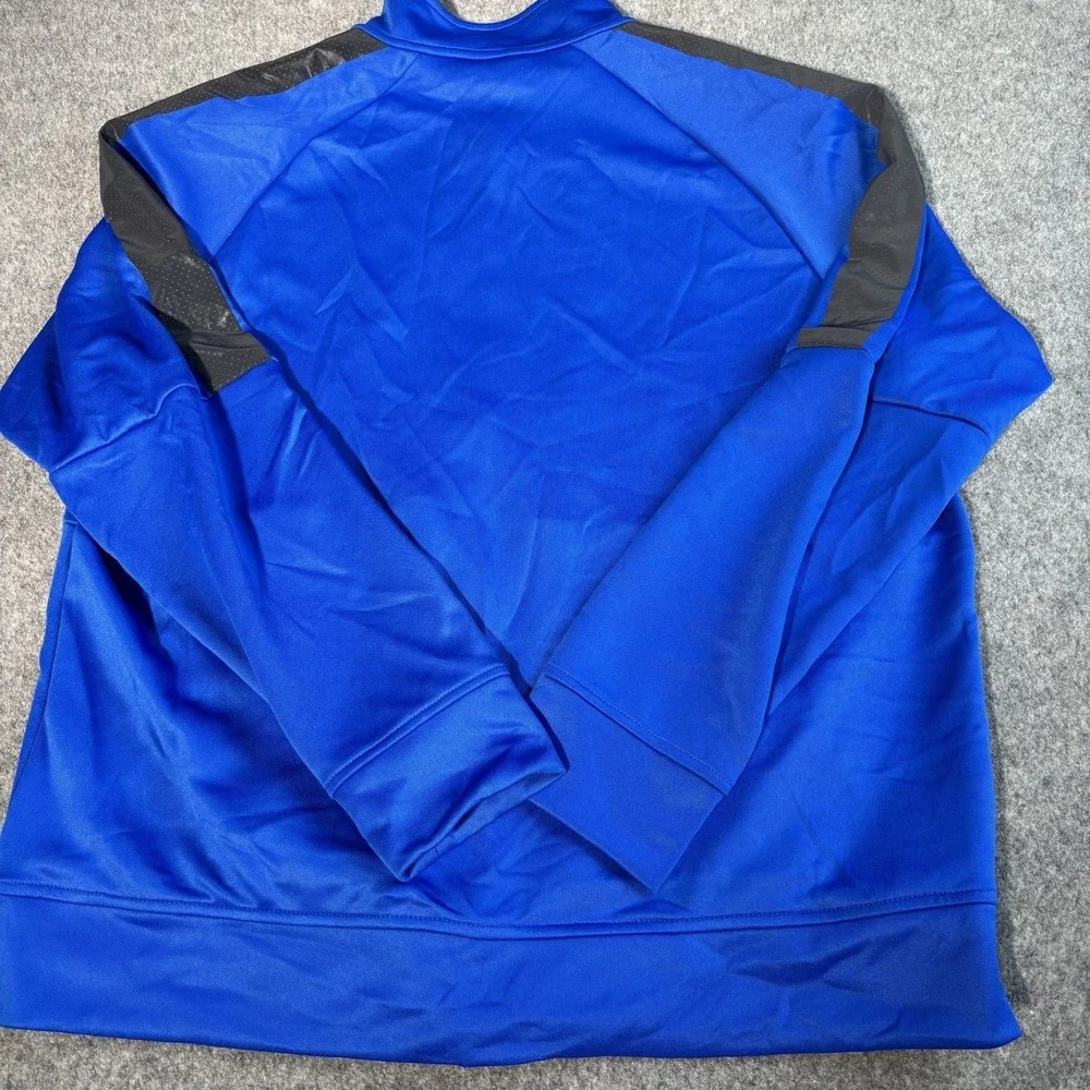 Reebok Jacket Mens Xl Blue Athletic Track Full Zip Training‎ Running Gym Active